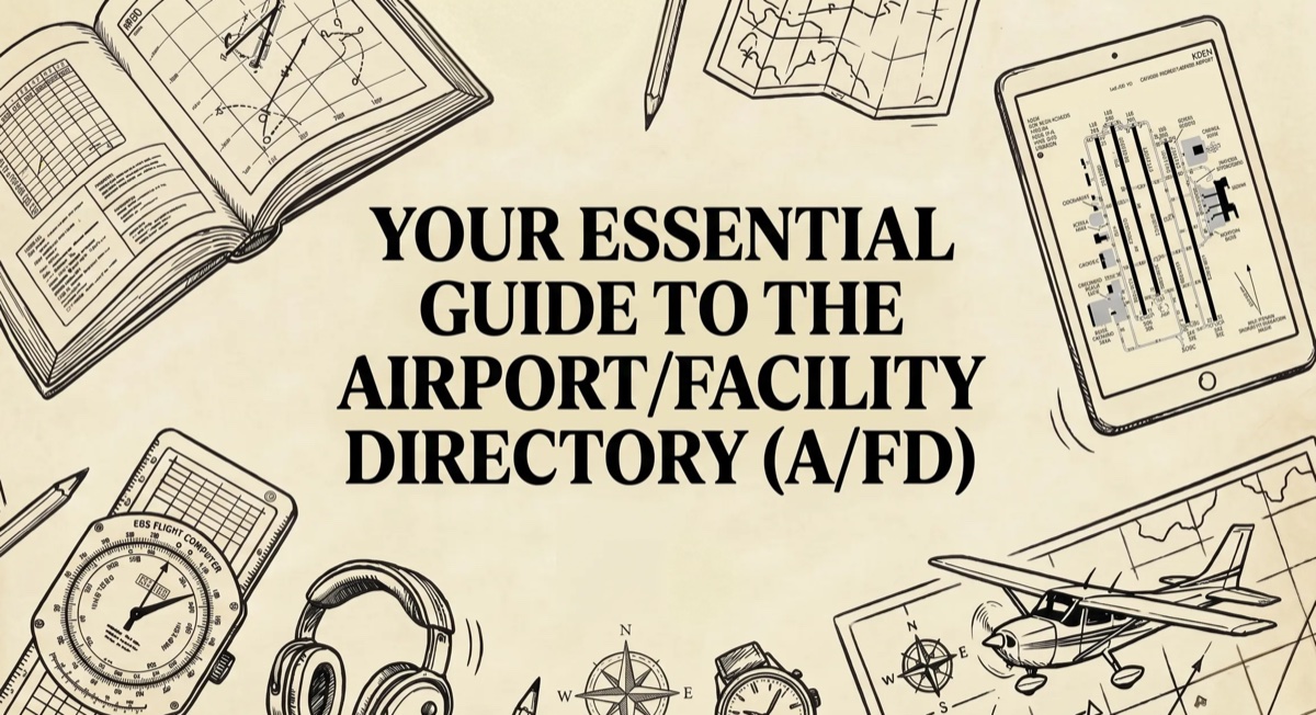 FAA Airport/Facility Directory chart supplement pages showing airport data