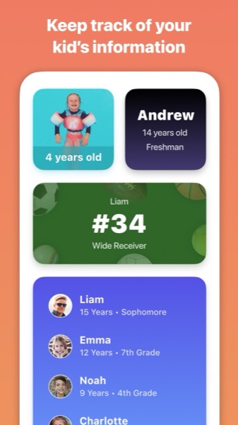 Kidgets widgets for kids' school and sports information
