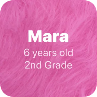 Kidgets school widget showing a child's name, age, and 2nd grade
